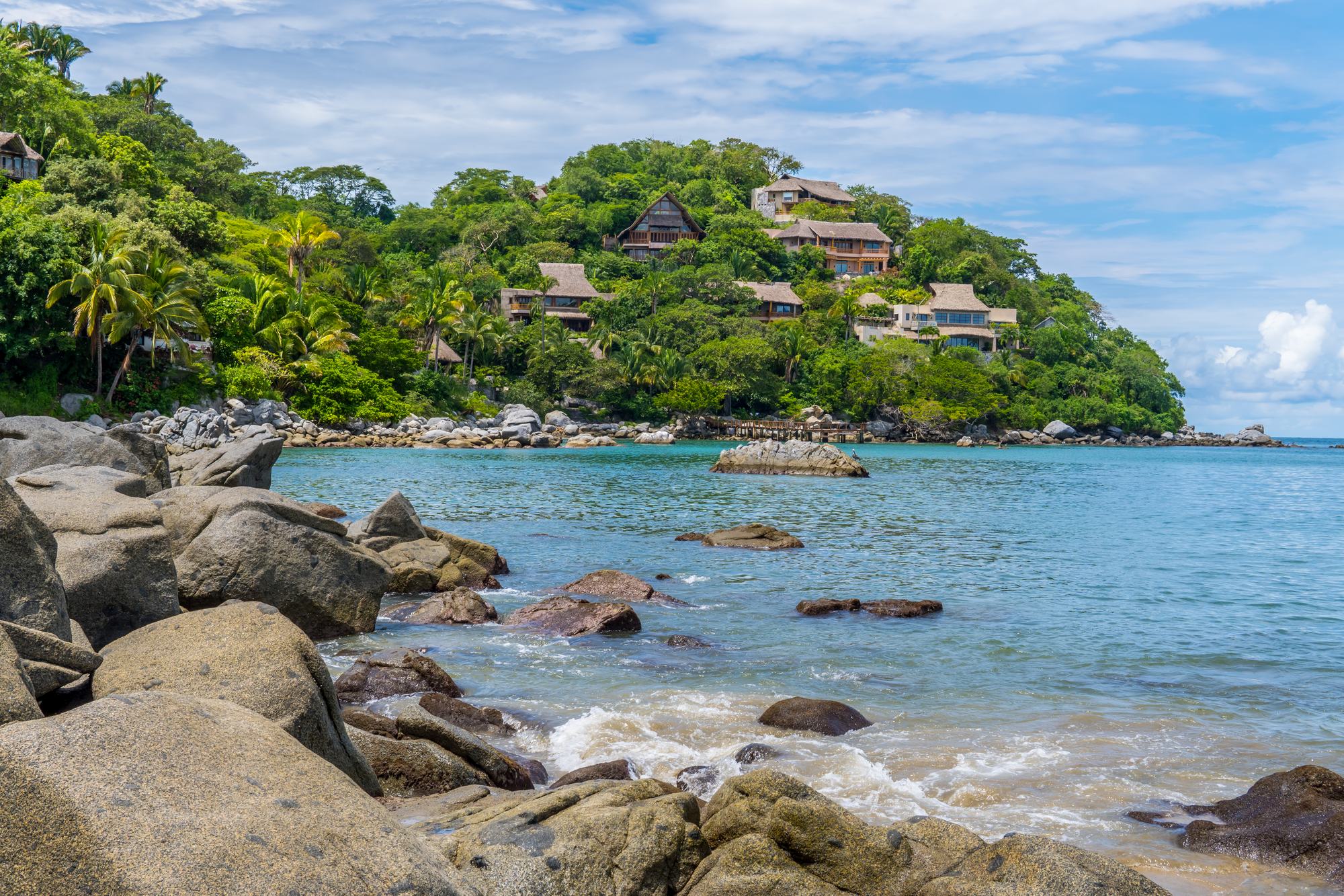 The coastline at Sayulita